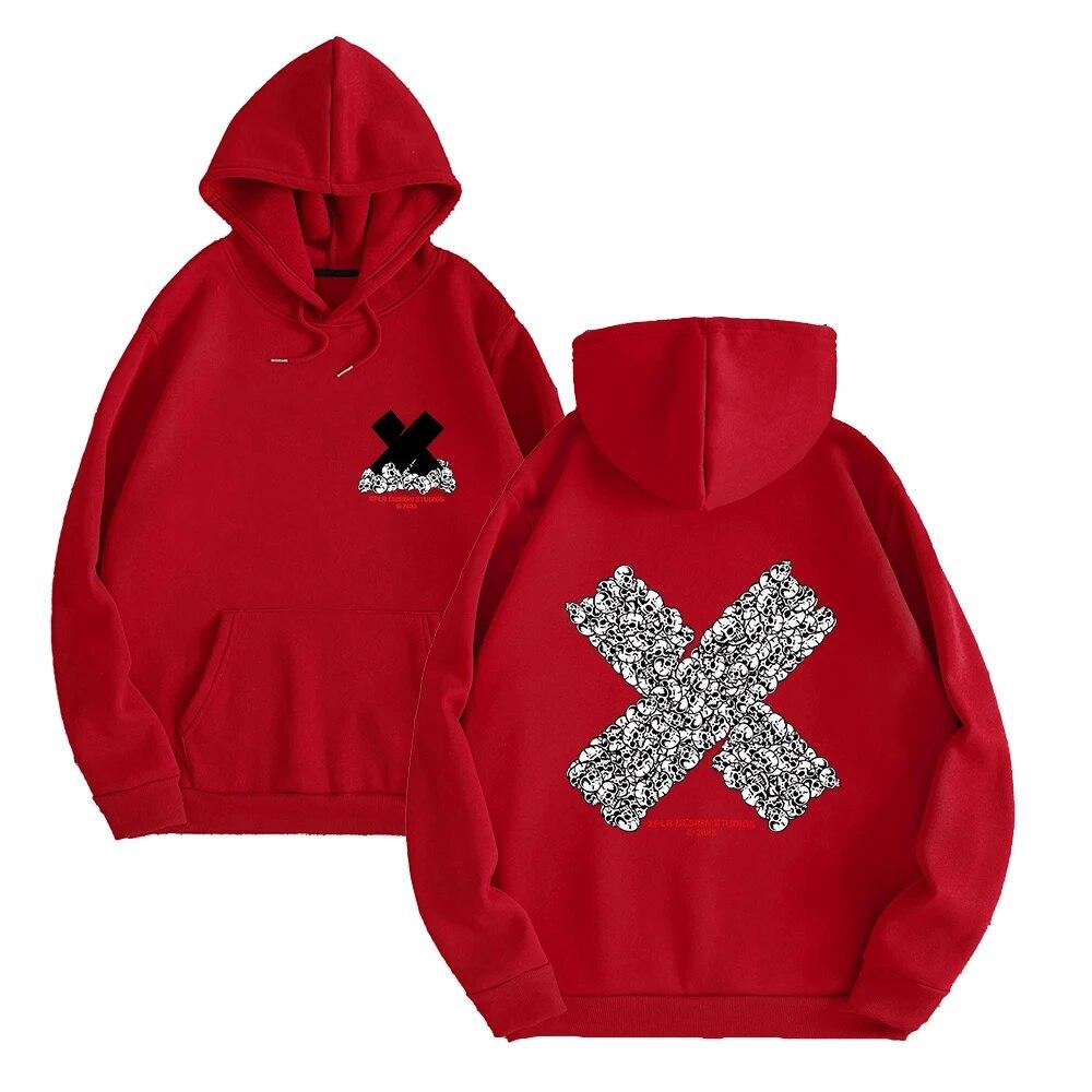 Толстовка унисексXPLR Hell Week Bones Merch Толстовки с капюшоном Зимняя милая уличная одежда с капюшоном с длинным рукавом Новый свитшот с логотипом Y2K