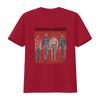 Vintage Retro Post Punk Rock Band Album Cover Grid Print Casual T Shirt Vintage Washed Graphic Soft Homme Comfortable Fashion