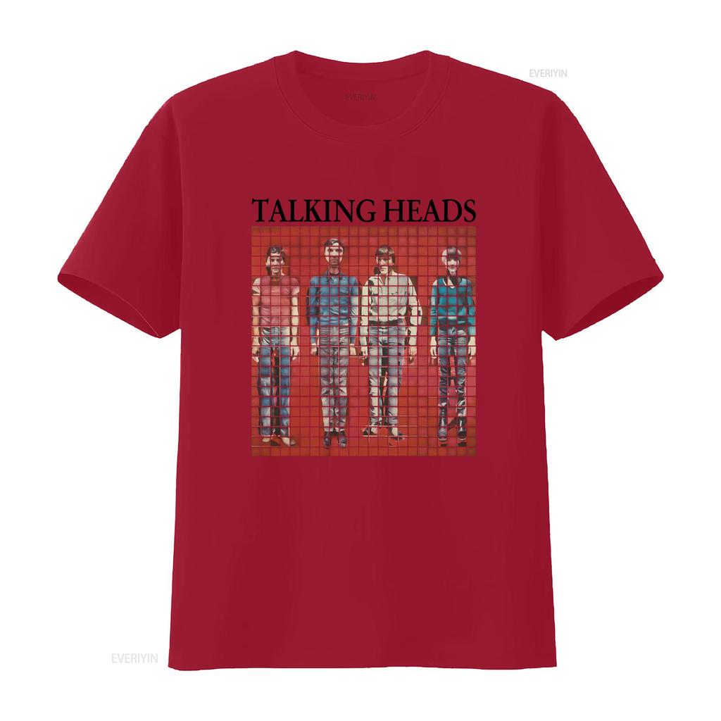 Vintage Retro Post Punk Rock Band Album Cover Grid Print Casual T Shirt Vintage Washed Graphic Soft Homme Comfortable Fashion