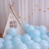 50Pcs Latex Balloons Inflatable Explosion-proof Versatile Decorative Reusable Scene Layout Candy Color Round Heart Balloons Happy Birthday Party