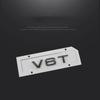 2pcs Car Styling ABS V6T V8T V10 Letter Emblem Tail Trunk Fender Side Badge Sticker For Q1 A4 A3 A5 A6 Q3 Q5 Q7 S6 Accessories