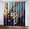 3D Animal Cat Series Shadowing Curtains 2 Pieces Гостиная Спальня Домашнее украшение Крючок Перфорация