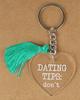 Funny Keychain Dating Tips: Don'T Acrylic Engraved Keychain