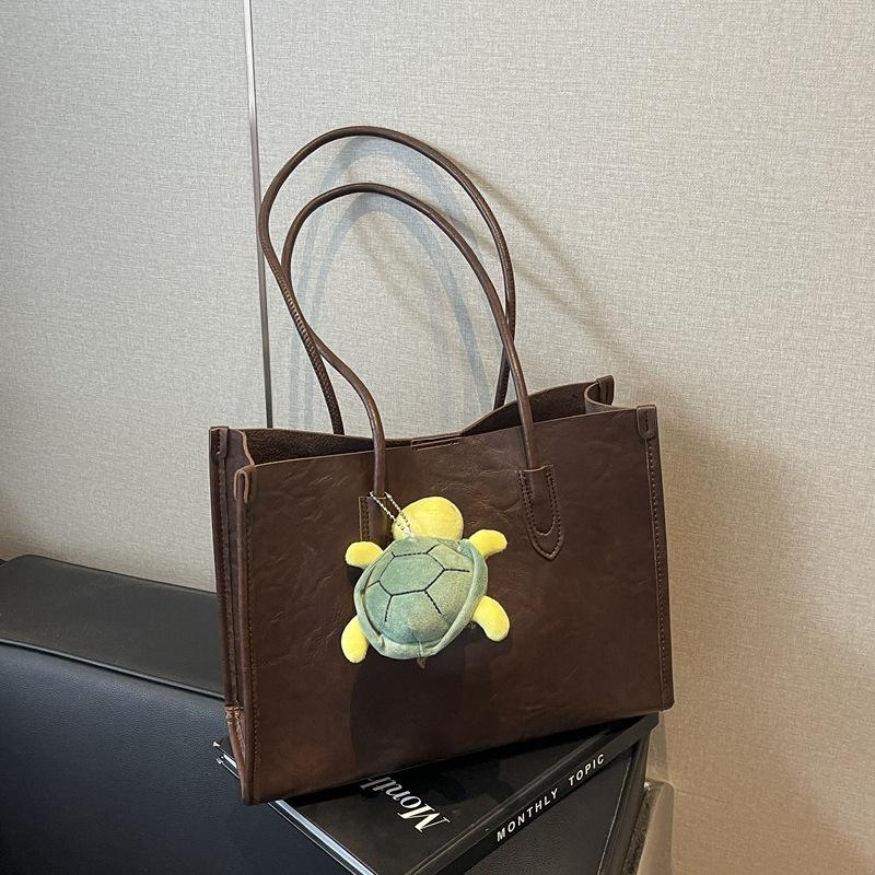 Высококачественная модная универсальная сумка-тоут для женщин 2024 года, новая большая вместительная повседневная ретро-сумка, большая сумка через плечо