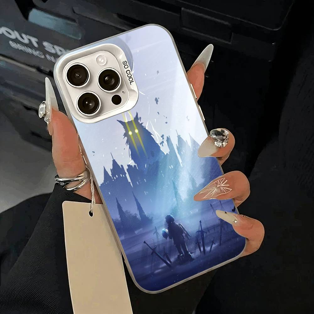 Чехол для телефона 'Ноль -Начало- Жизнь -в -Другом -Мире' для iPhone 17,16,15,14,13,12,11 Plus,Pro Max,XS,белый серебристый чехол для телефона
