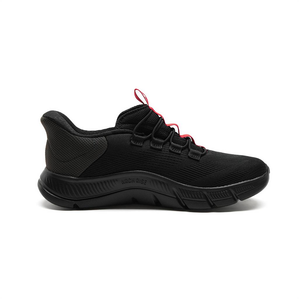 adidas Cloudfoam Амортизация Дышащие Легкие Низкие Ходьба Обувь Унисекс Черный Серебристый Красный KJ5918