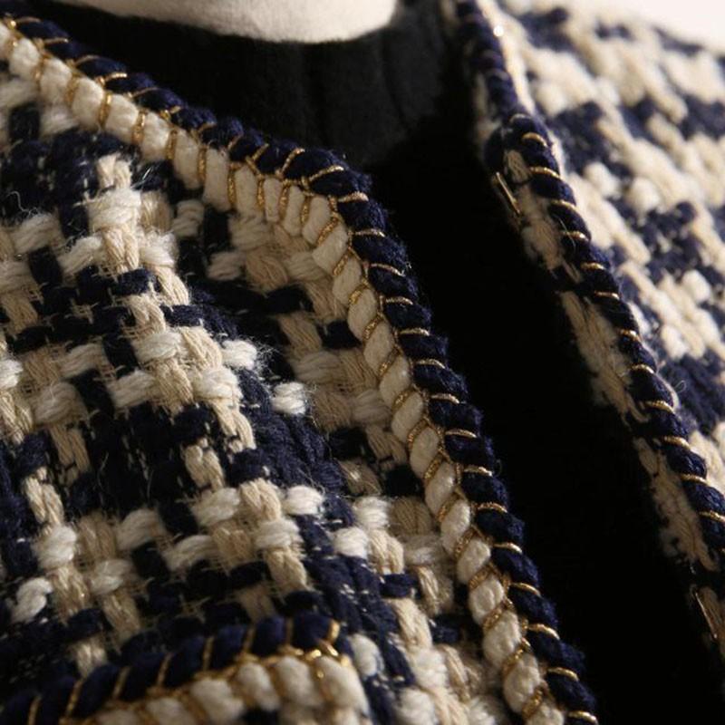 High-quality Temperament Ladies Style Tweed Short Jacket Women Women Autumn Elegant Female Fashion Jacket Coat Woman Top