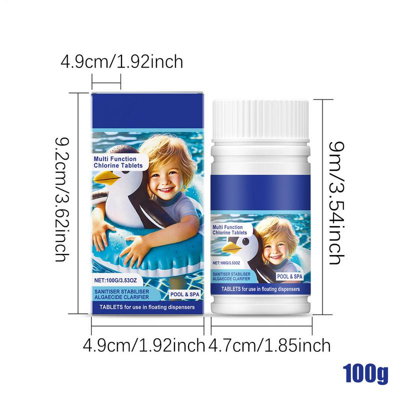 Pool Tablets Water Clarifier Tablet Water Purification Cleaning Solution Long-Lasting Household Accessories For Spa Outdoor