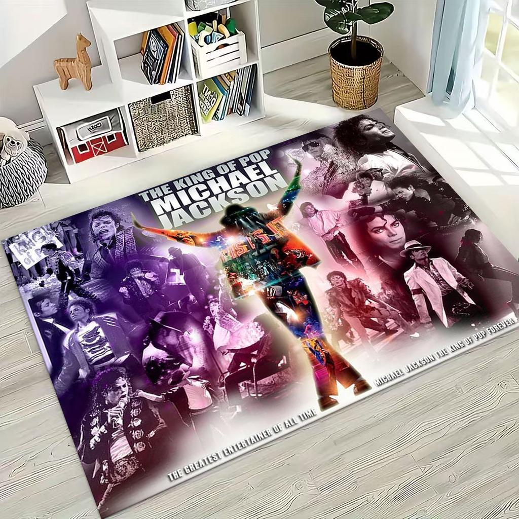 Модный ковер MJ Майкл Джексон Король поп-арта для спальни, гостиной, дивана, домашний коврик для двери, декор, большой детский нескользящий напольный коврик