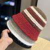 Knitted Ear Protection Fisherman Hat Women's Autumn and Winter Warm Woolen Hat Temperament and Face Small Japanese Style Bucket Hat Basin Hat