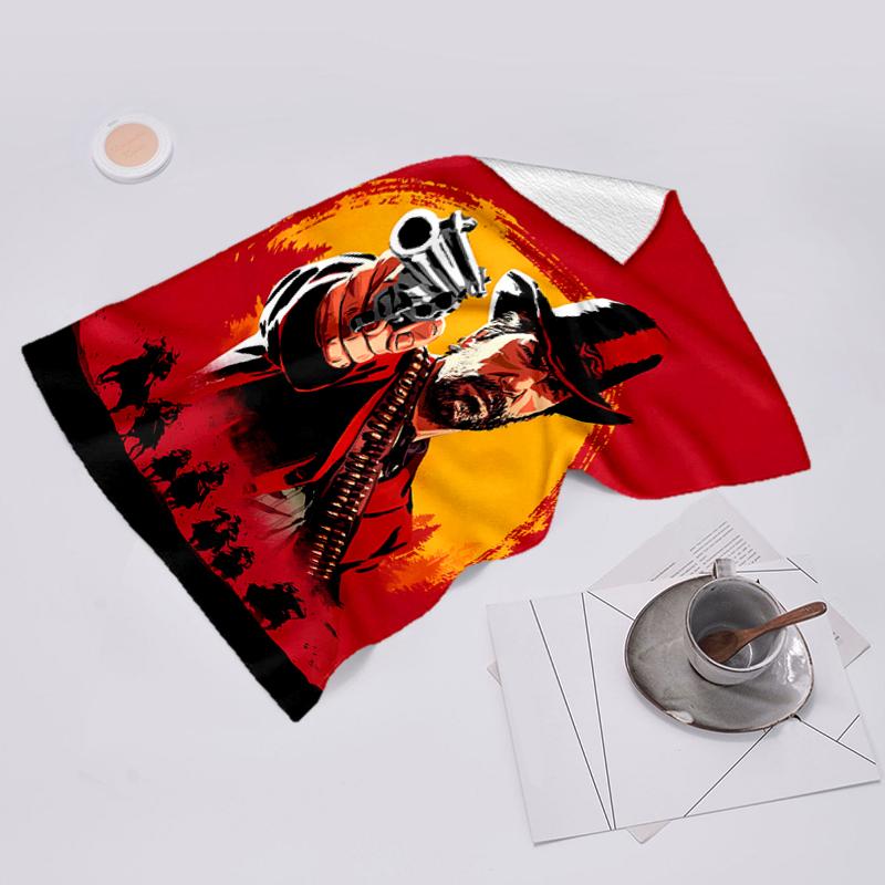 Beach Towel with Red Dead Redemption1 Pattern - soft,absorbent,machine washable Lightweight&Modern,swimming,Travel Essentials