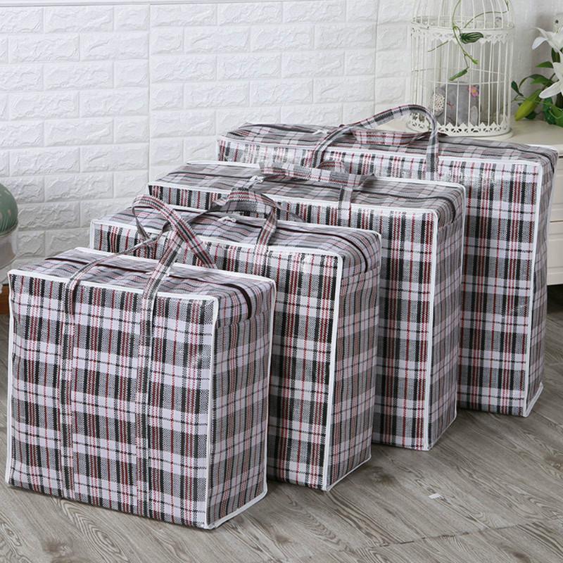 Bag Jumbo Laundry Waterproof Zipper Reusable Strong Storage Travel Bag Organizer