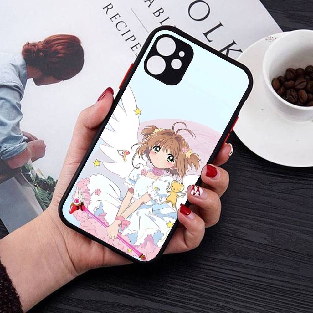 Мультяшный чехол для телефона CardCaptor Sakura для iPhone 14 11 12 13 Mini Pro Max 8 7 Plus X XR XS MAX Прозрачная матовая крышка