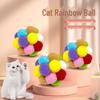 Colorful Plush and Bell Cat Balls - Self-Entertaining Toy for Cats