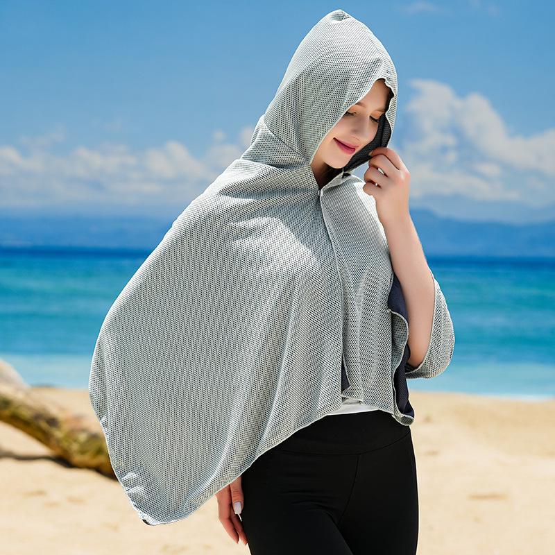Cooling Quick-Dry Beach Shawl: Diving, Sun Protection, Summer Cycling, Quick-Drying Cape.