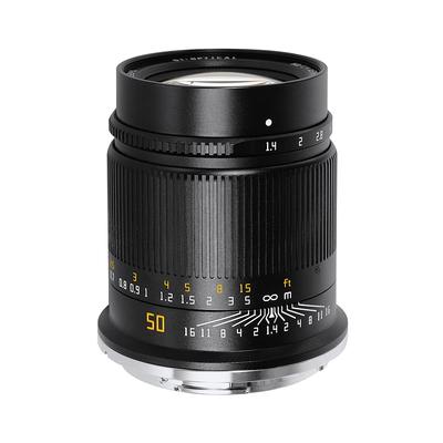 TTArtisan 50mm ASPH Z Mount Nikon Z Черный Объектив от Meisho Гарантия f/1.4 APS-C Оптический, 2-летний