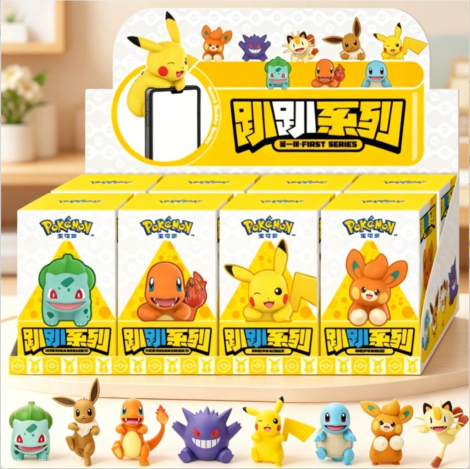 Action Figures Eevee Bulbasaur Pikachu Models Exquisite Desktop Decoration Figurines Car Ornaments Perfect Kids Toy