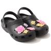 MARDI MERCREDI X Crocs Classic Clog Round-Toe Thick-Soled Floral Clogs Unisex Black