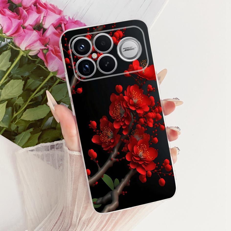Для Xiaomi POCO F8 Ultra Чехол Роскошный Мультяшный Дракон Прозрачный ТПУ Защитная Крышка Для Poco F8 Pro Ultra PocoF8 Pro Мягкий Чехол