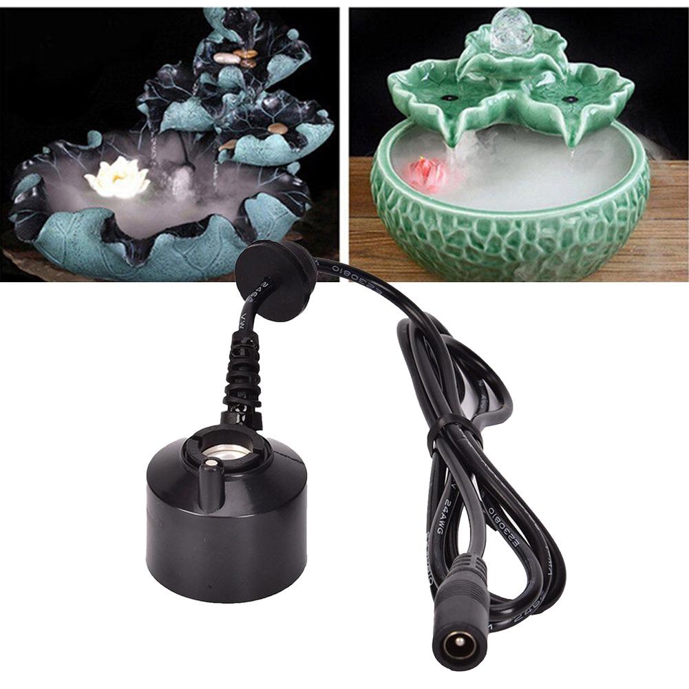 Генератор тумана Fogger DC 24V 36мм Для украшения аквариума Для водного фонтана Пруда Увлажнитель воздуха Распылительная головка Новый