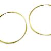 [L7993] - Gold 'Choréographie' Hoop Earrings Ø 60 Mm