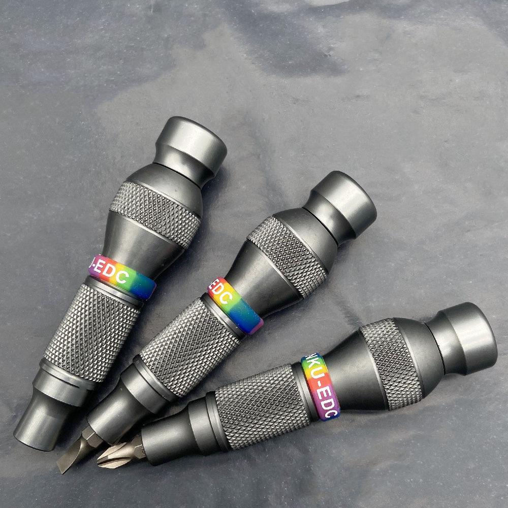 Self-locking 6.35mm Screwdriver All Aluminum Alloy Screwdriver Handle Interface Quick Release with Strong Magnetic