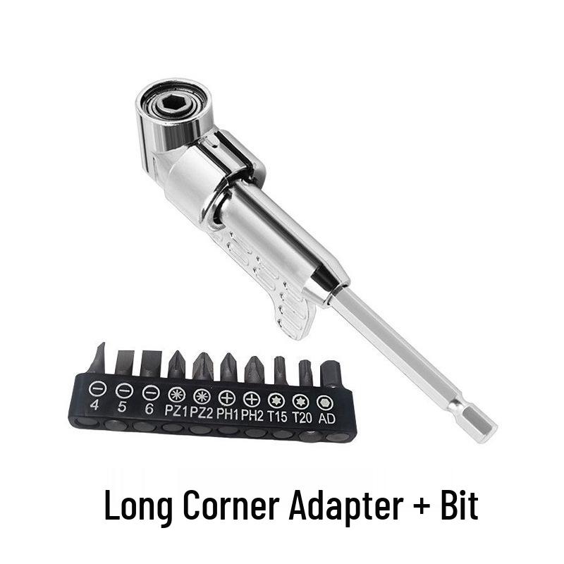 Универсальная головка отвертки 105 градусов с удлиненным стержнем для труднодоступных углов