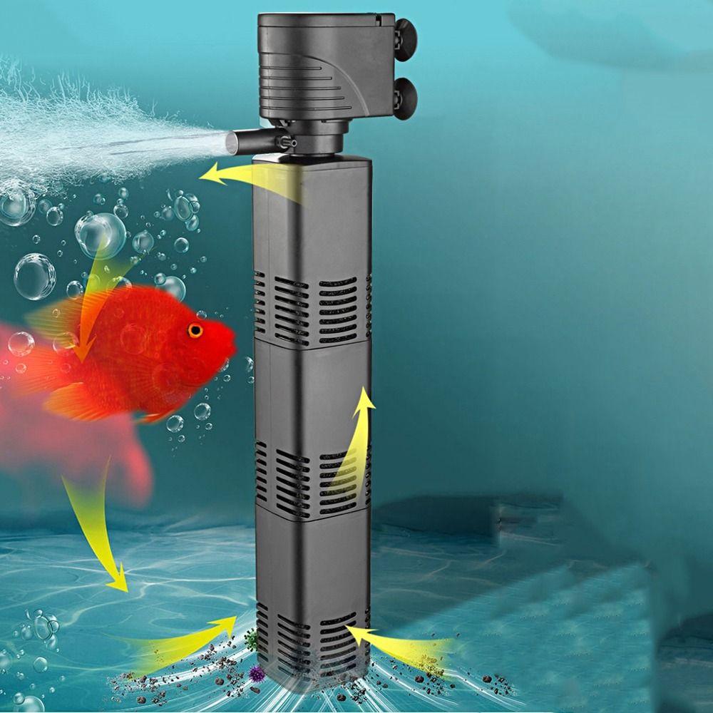 Пластиковый аквариумный встроенный фильтр 4/6/12/20/30 Вт Погружной насос Аквариумный фильтр для дома