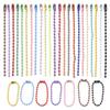 Multicolor Bead Chain Jewelry DIY Accessories: Baked Paint Round Bead Chain, Pendant and Tag Chains.