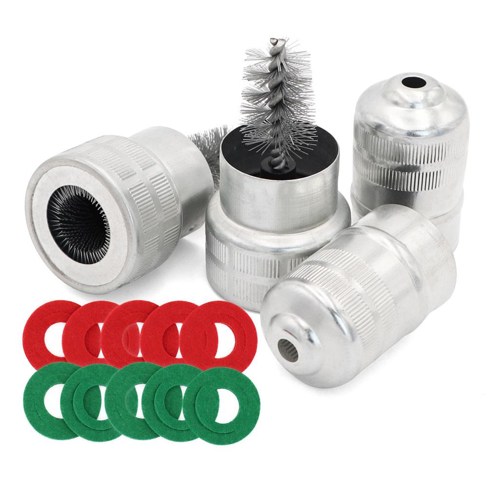 12 шт. Щетка для очистки клемм аккумулятора, столбиков, кабелей от грязи и коррозии с шайбами