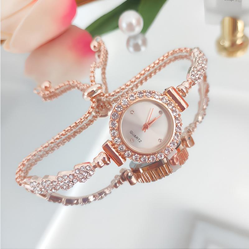 Pink Simple Casual Clock Fashion Women Watch Small Round Dial Slim Alloy Strap Quartz Wristwatches for Women Relojes Para Mujer