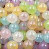 10pcs Jelly Color Beaded Material UV Dazzle Necklace Accessories Fashion DIY Luminous Round Beads Acrylic Bracelet 10/12/14mm  Accessories