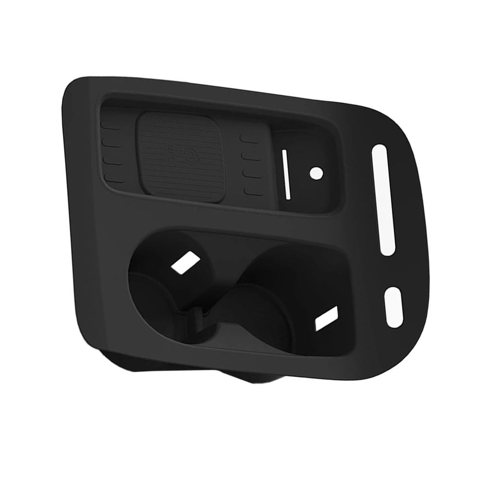 Car Center Console Cup Holder with Wireless Charging Pad for Hyundai Palisade 2026 Silicone Insert Black LHD Design