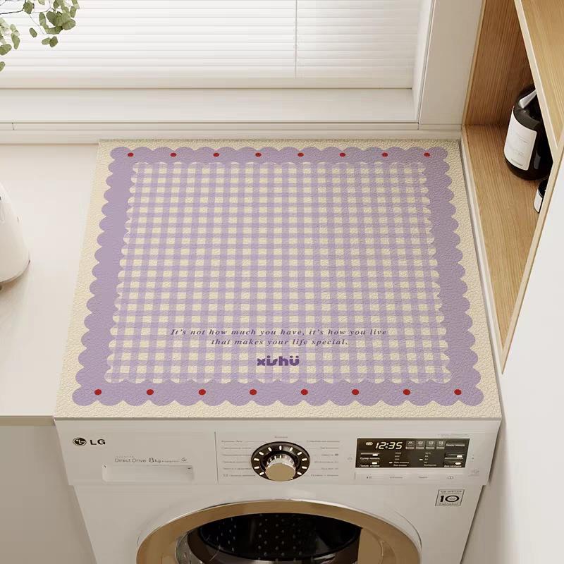 Scratch Resistant Refrigerator Protector Pad Dustproof Waterproof Anti-Slip Cover Mat for Home Kitchen Use