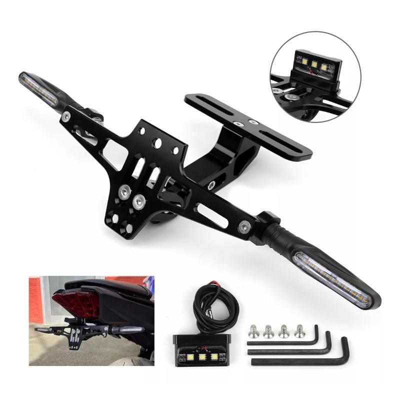 Держатель номерного знака мотоцикла Держатель номерного знака с указателями поворота Для Yamaha MT07 Для Kawasaki Z800 Для Honda Для BMW