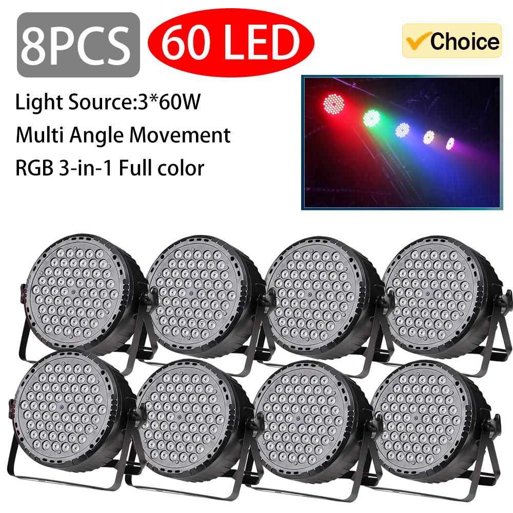 3w*60 led rgb 3 in 1 par light dmx 512 sound control dj party lights wedding disco lights ballroom club projection stage lamp