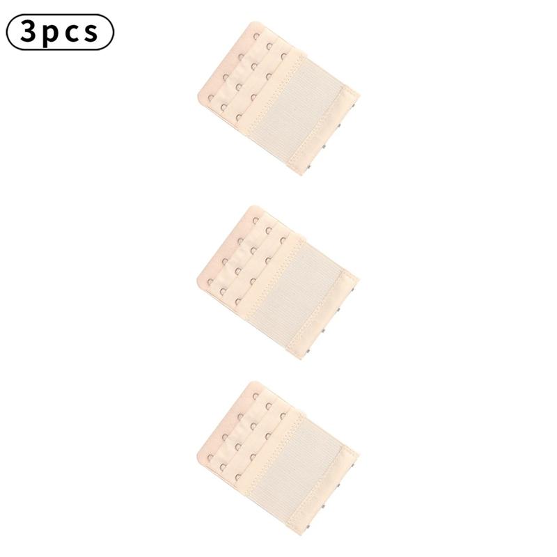 3pcs Bra Extenders Elastic Buckle Extension Intimates Accessories