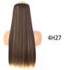 MISS WIG Длинные и гладкие синтетические накладные волосы с 5 зажимами, цельный 32-дюймовый шиньон, черные, светлые накладные волосы для женщин