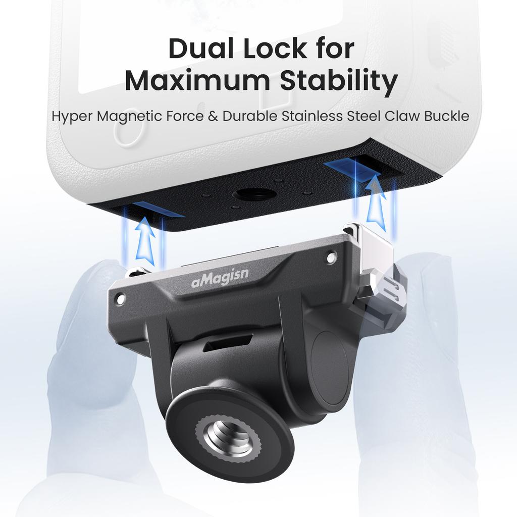 AMAGISN PD15 Для DJI Osmo Action 5 Pro/Action 4/3 Регулируемый Адаптер-держатель с Быстросъемным Креплением Аксессуар для Камеры
