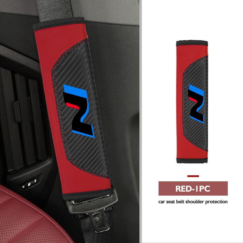 Car Seat Safety Belt Shoulder Cover Spliced Protective Cover For Hyundai N Line i20 i30 Sonata Tucson Azera Elantra Veloster swt2