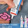 15ml Strong Fabric Glue Transparent Quick Dry Fabric Patching Glue Multipurpose Waterproof Fabric Sewing Glue Repair Tool