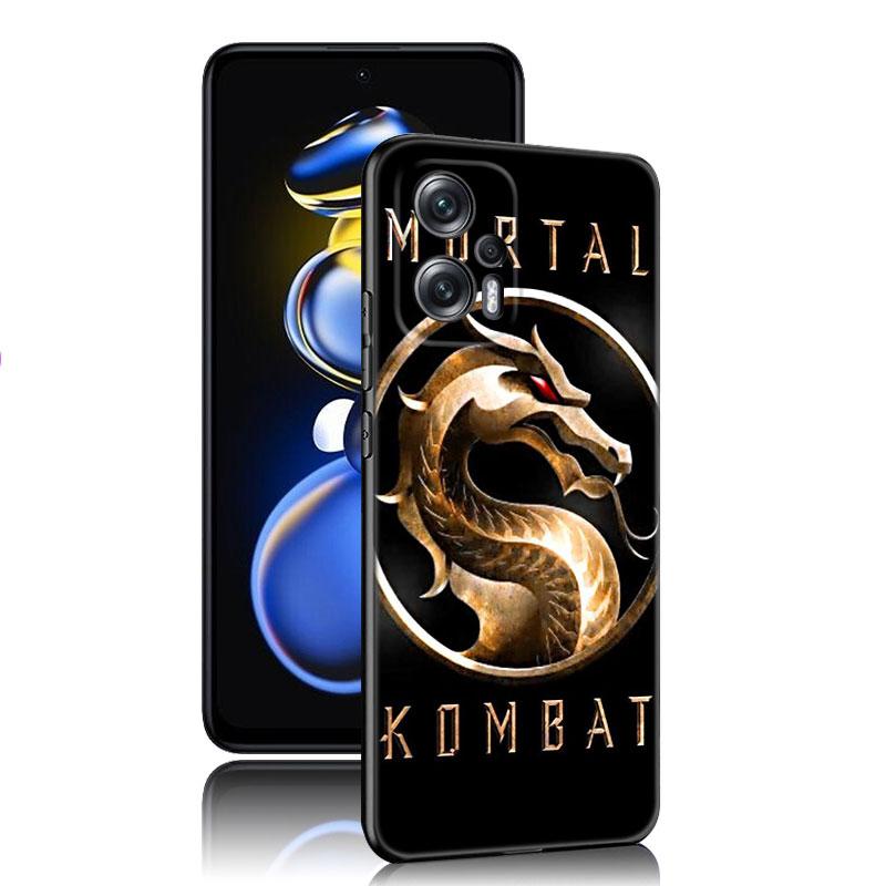 Mortal Kombat Game черный силиконовый чехол для телефона Xiaomi POCO X3 X4 NFC F5 M3 M4 M6 X5 X6 Pro F3 F4 GT 5G C55 C65 M5
