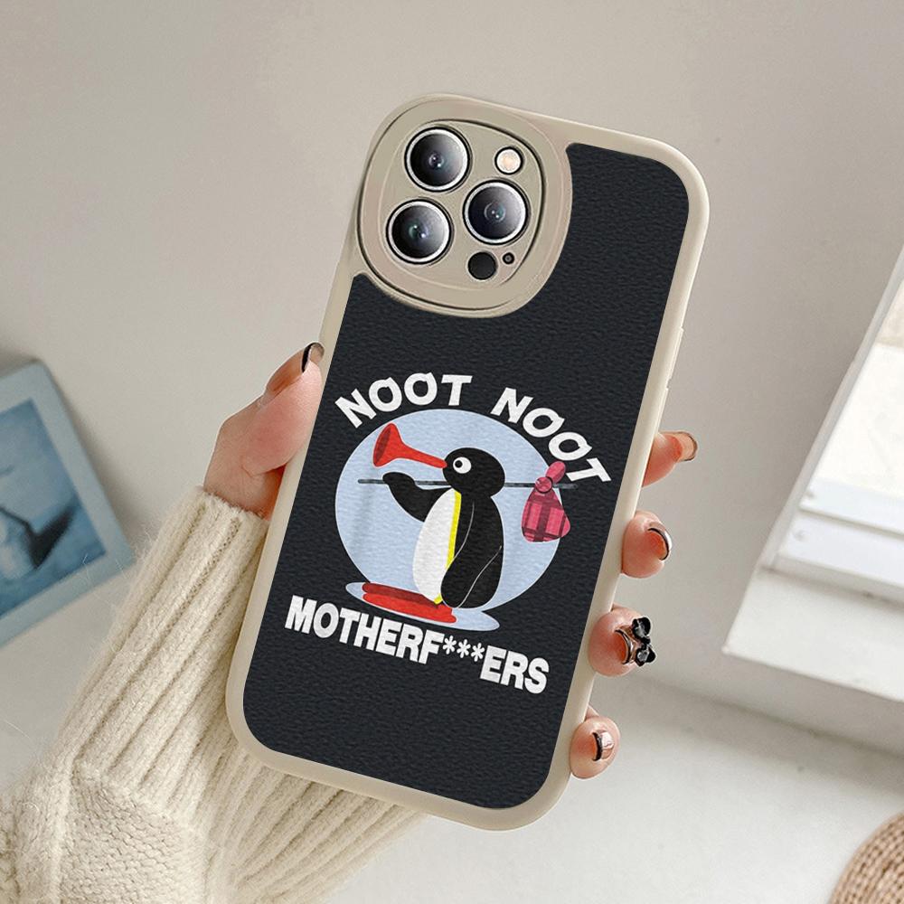 Для iPhone Noot noot pingu Чехол для телефона для iPhone 14 13 11 12 Pro MAX 13 12 MiNi 7 8 plus iphone 14 13 PRO XS XR Чехлы из овчины