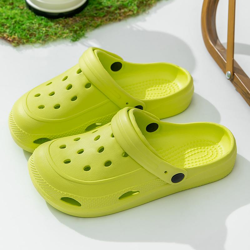 Summertime Clogs Women Sandal Shoes Daily Eva Lightweight Outside Women'S Shoes Anti Slip Thick Bottom Beach Slides Daily Garden Shoes