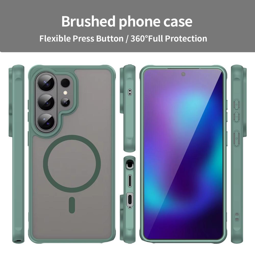 Матовый Магнитный Чехол Для Samsung Galaxy S26 S25 Edge S24 Ultra Plus FE A16 A26 A36 A56 A35 A55 A07 A17 4G 5G TPU+PC Чехол