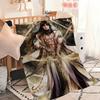 love and deepspace Zayne God of Annihilation Flannel warm soft plush blanket for sofa living room hogar bedroom travel gift home