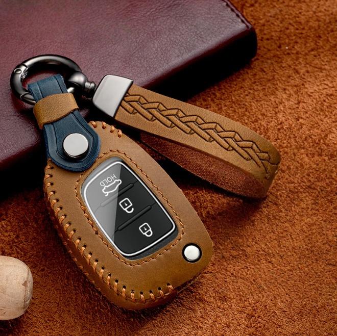 Прочный чехол-книжка для ключа автомобиля для Hyundai Solaris Creta Ix25 Kona Tucson Sonata FE I40 Elantra Ix35 I20 Ix45 HB20 Accent