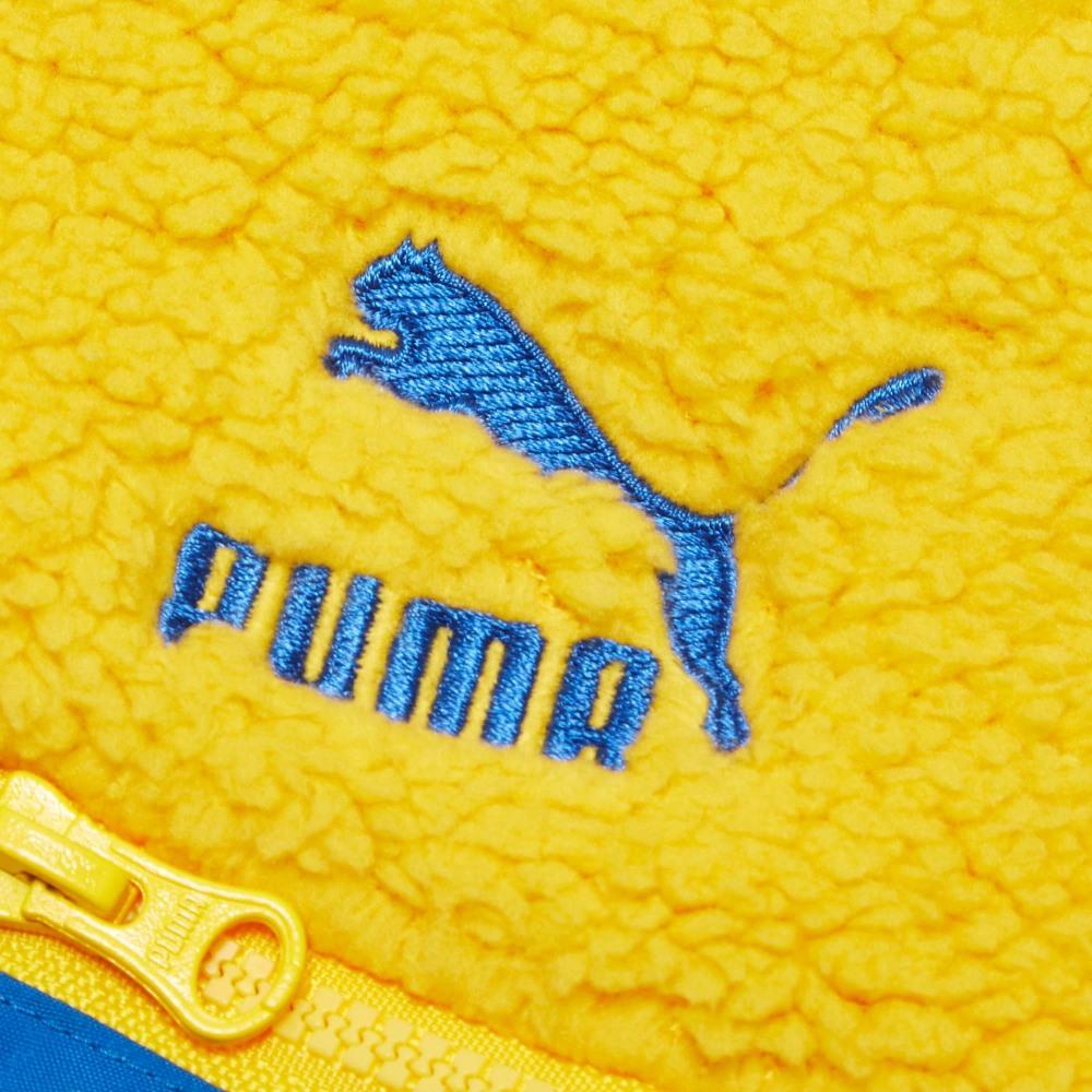 Puma Retro Lamb Fleece Spliced Warm Jacket Women Jacket Yellow 532166-74