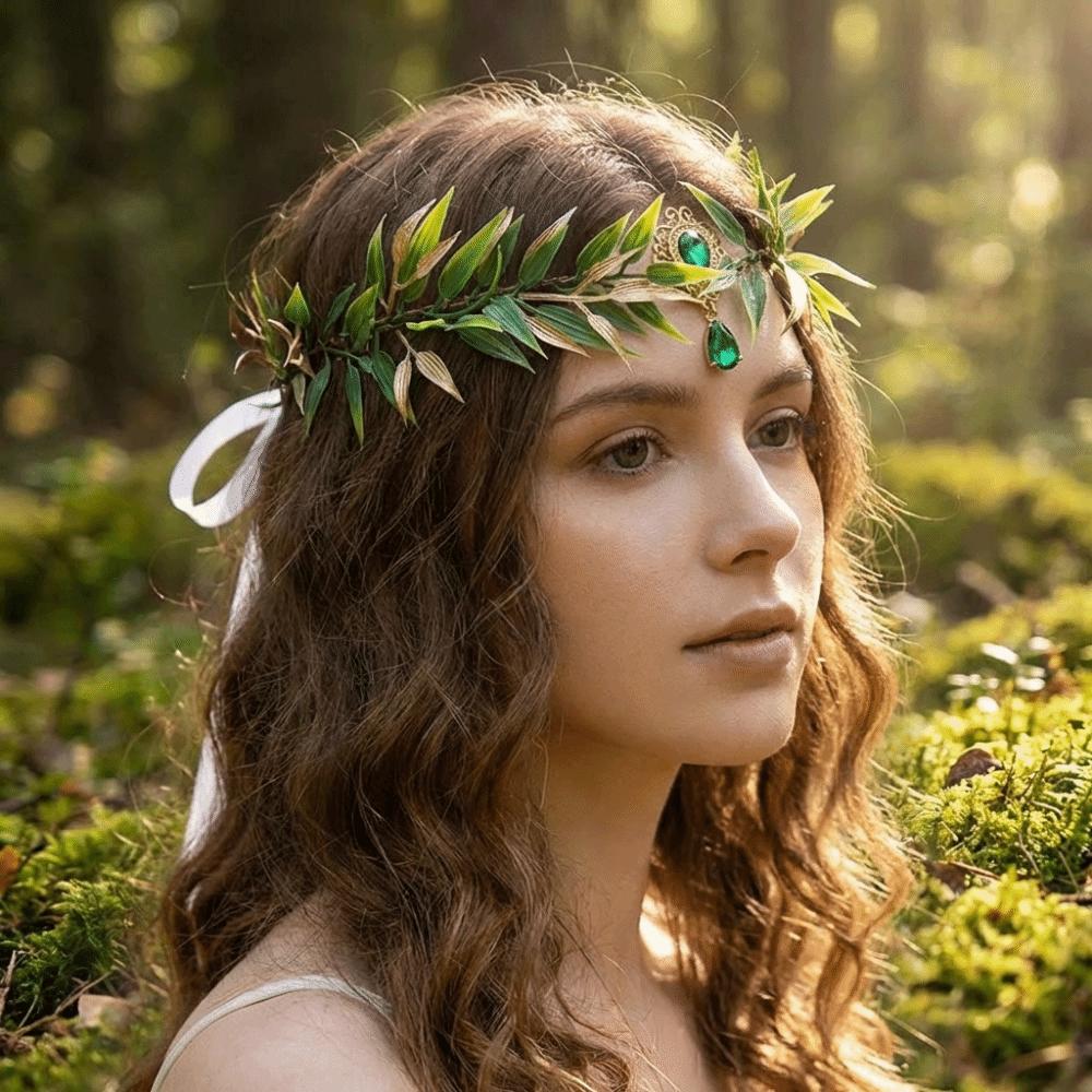 Лоза Эльф Диадема Фэнтези Головной убор Феи Корона Эльфа Феи Лесная Свадьба