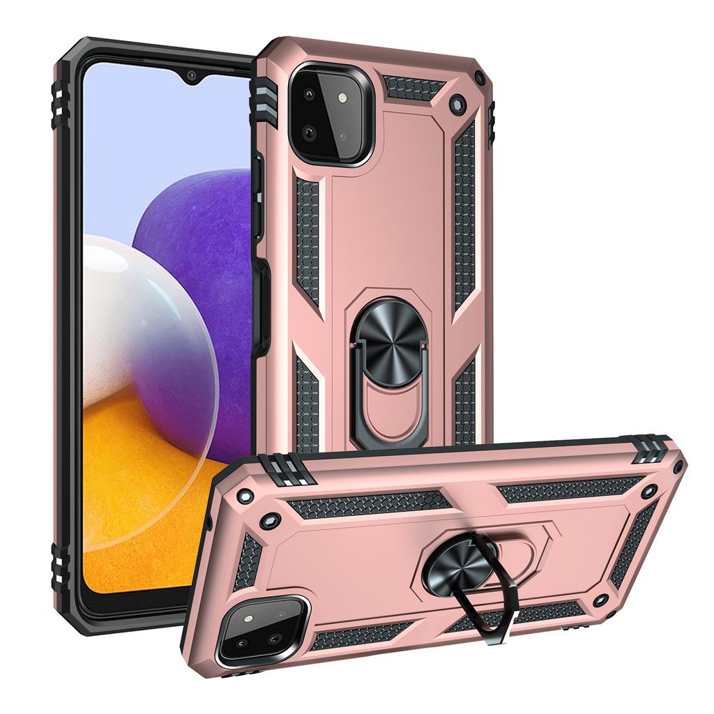 Чехол для Samsung Galaxy A22, военный защитный чехол-держатель с кольцом, магнитная броня, противоударный чехол-бампер A 22 5G